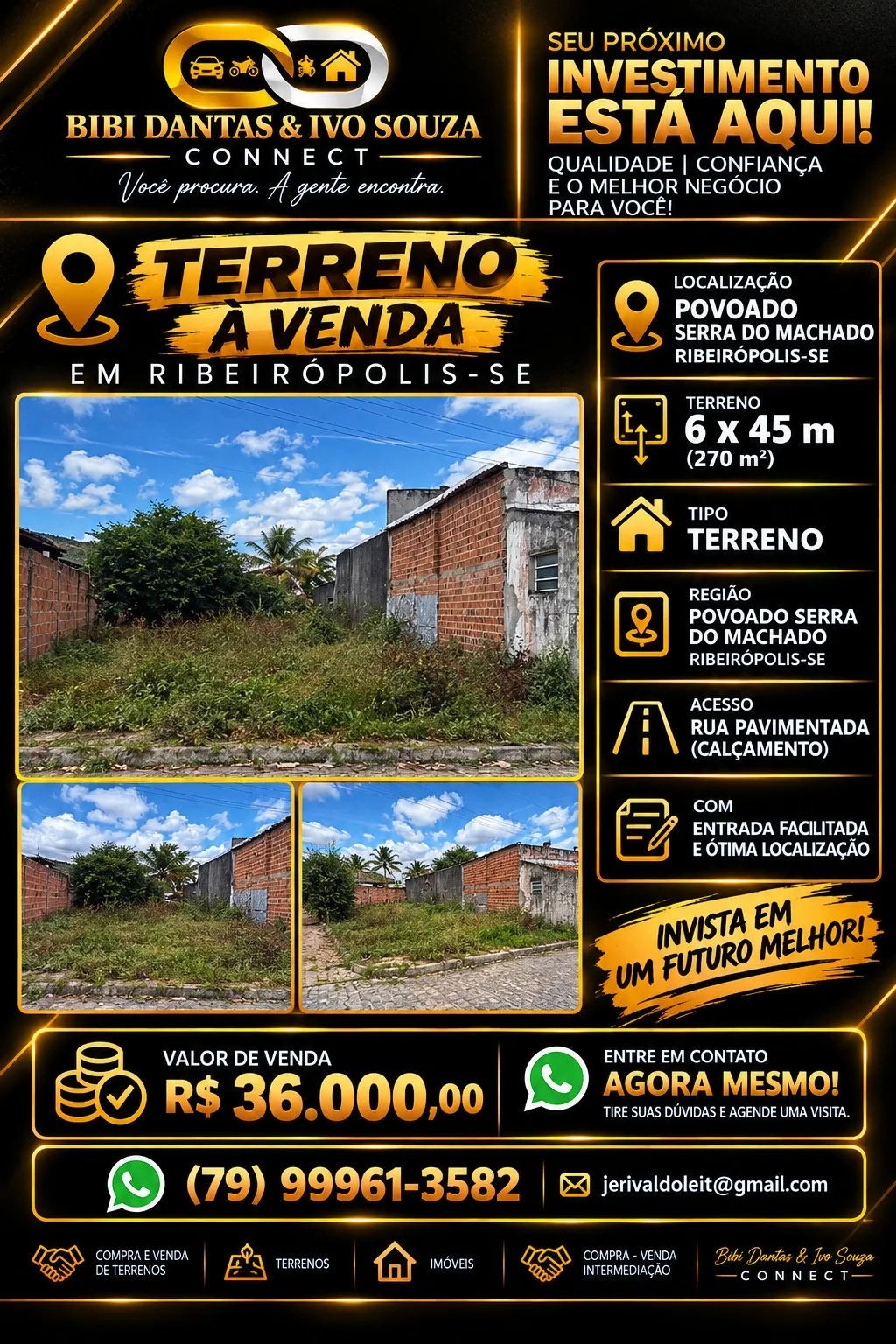 Foto 1 de Terreno à venda no Povoado Serra do Machado em Ribeirópolis