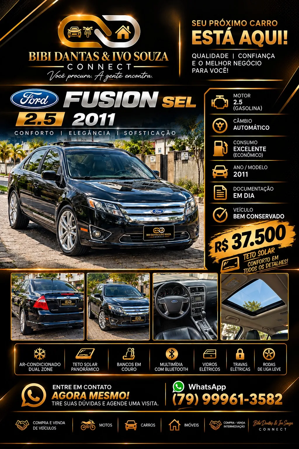 Foto 1 de Ford Fusion SEL 2.5 2011 à venda