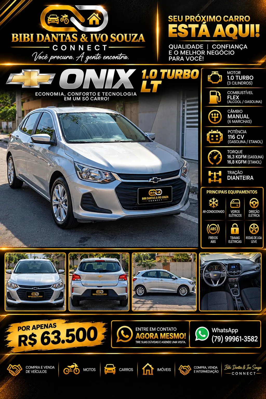 Foto do anúncio Chevrolet Onix 1.0 Turbo LT à venda