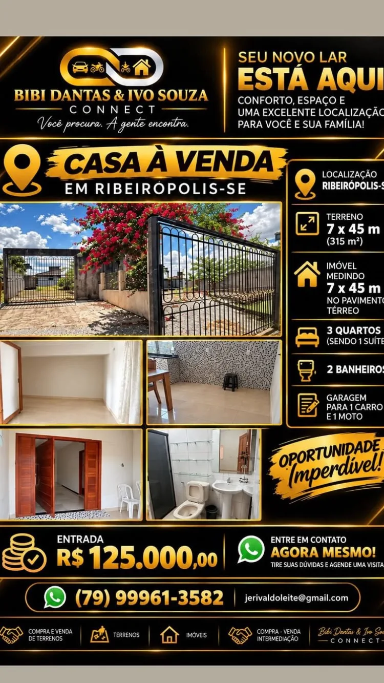 Foto do anúncio Casa à venda em Ribeirópolis