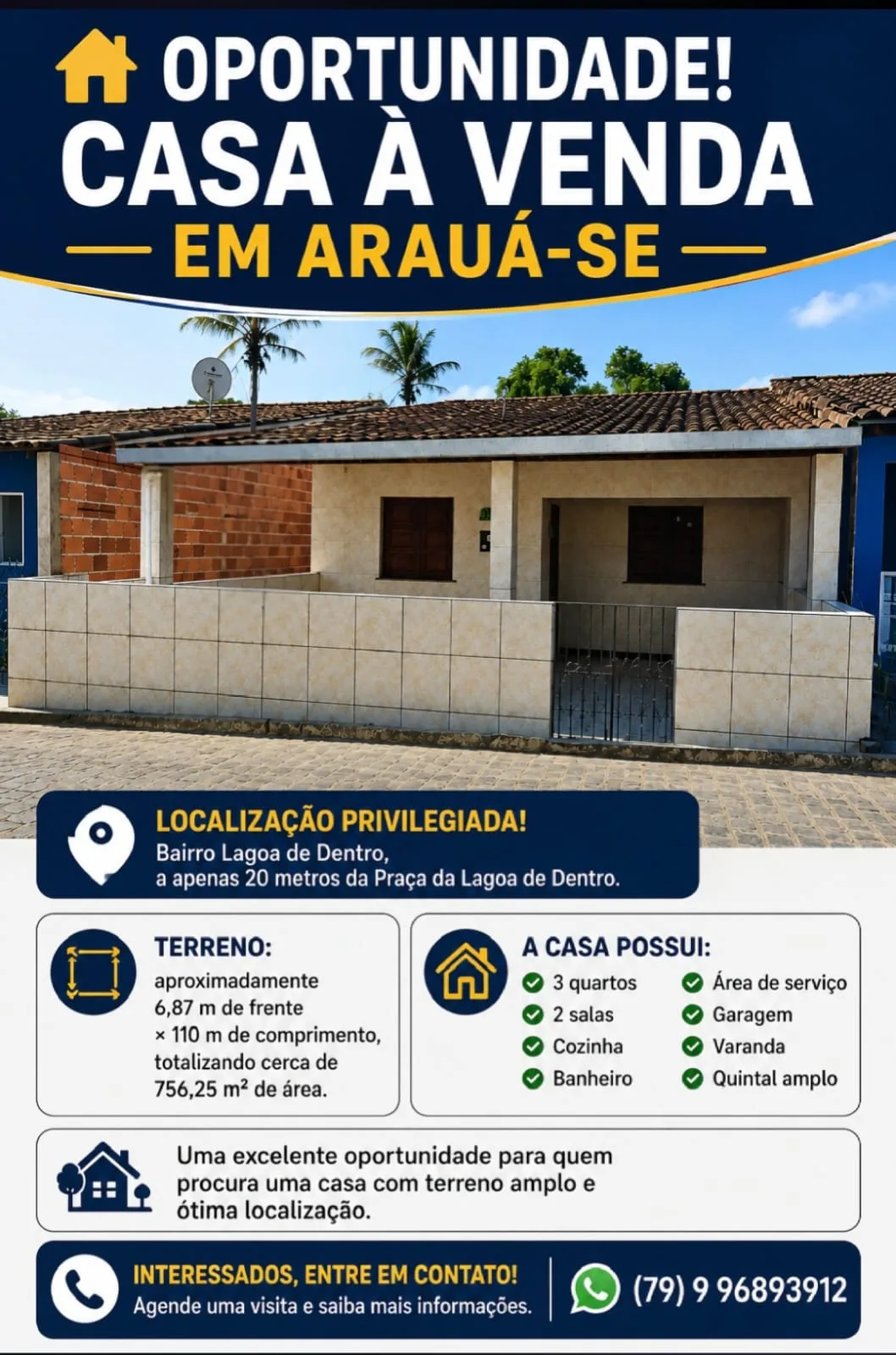 Foto do anúncio Casa à venda em Arauá-SE