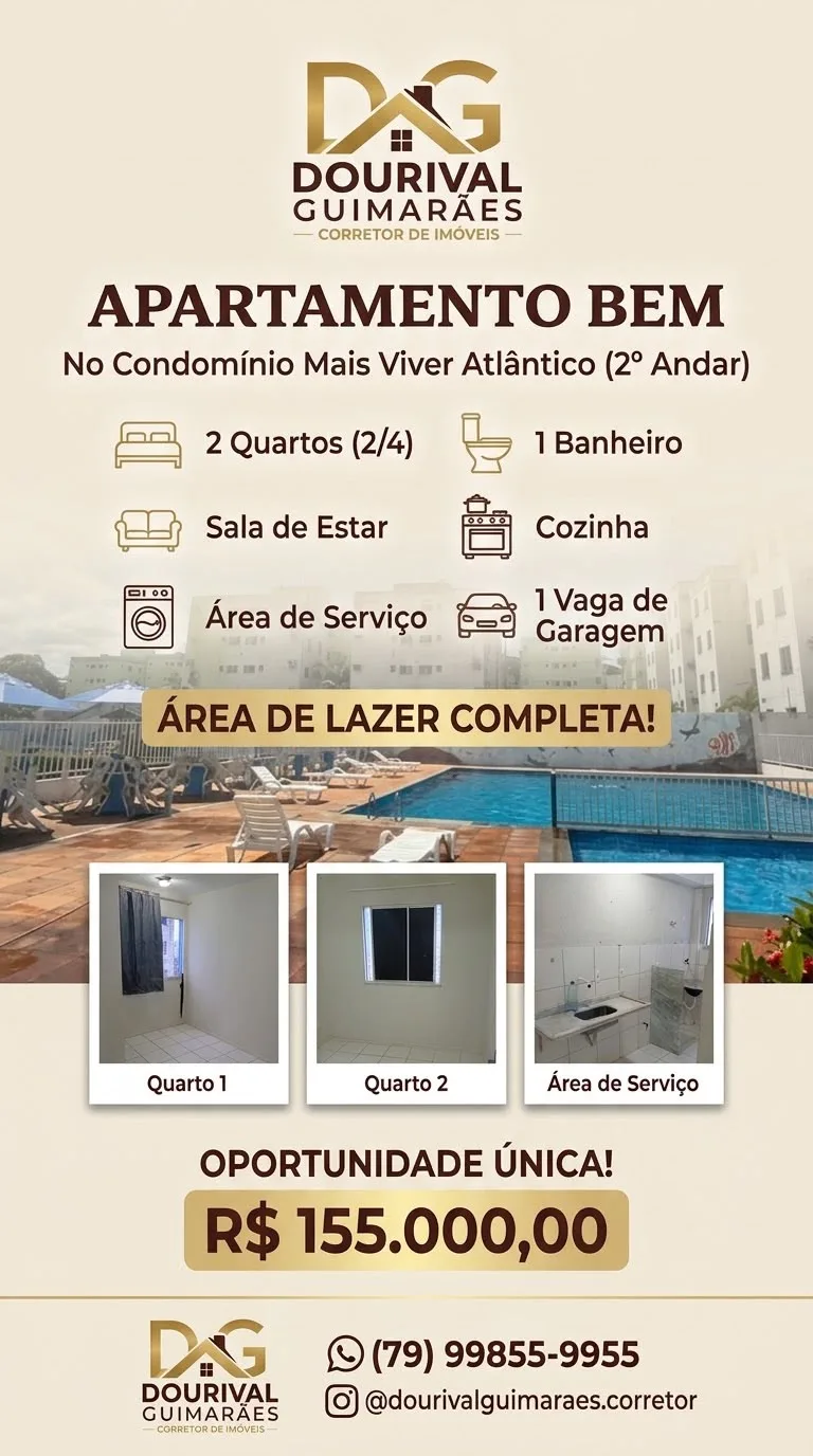 Foto 1 de Apartamento no Condomínio Mais Viver Atlântico