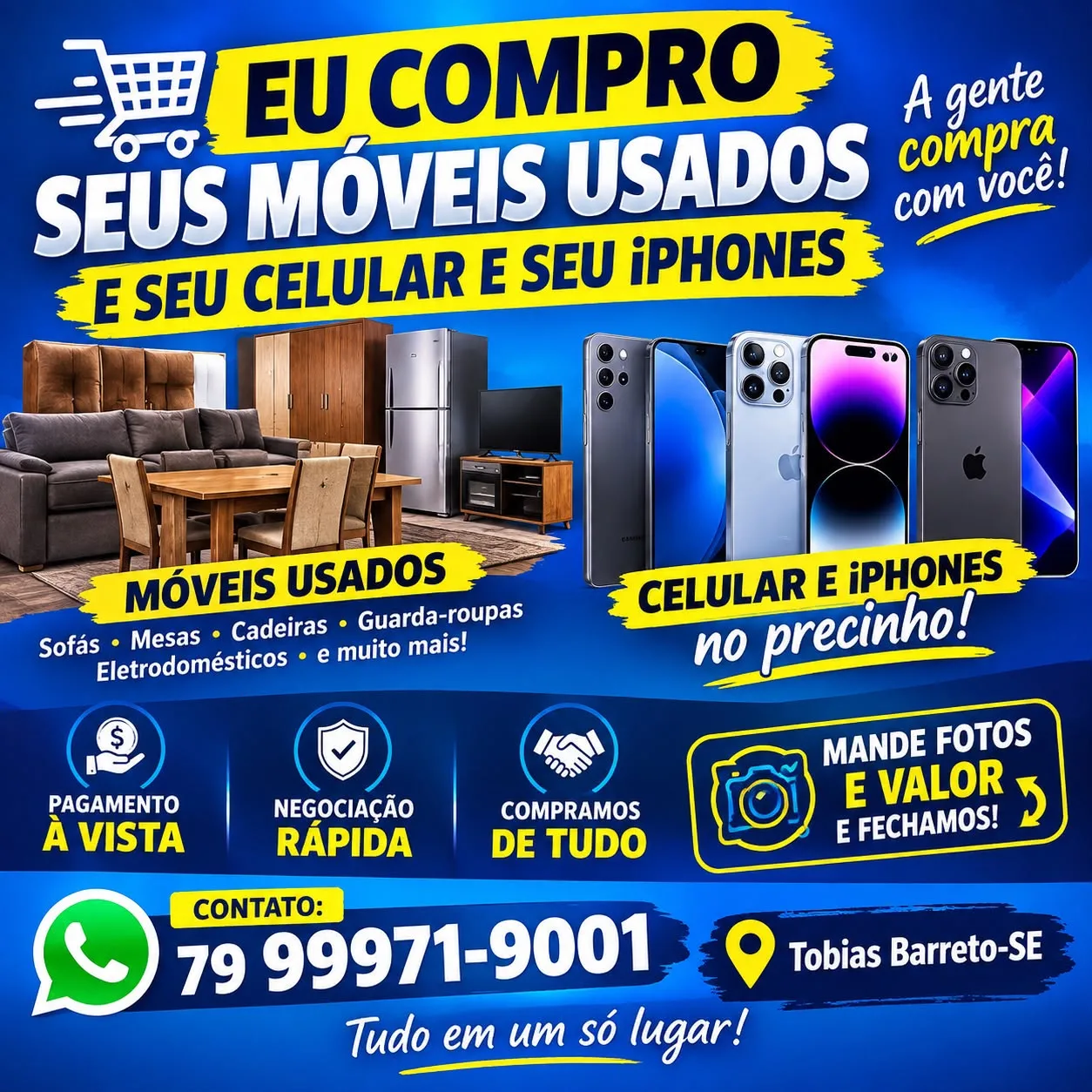 Foto 1 de Compra de móveis usados e celulares