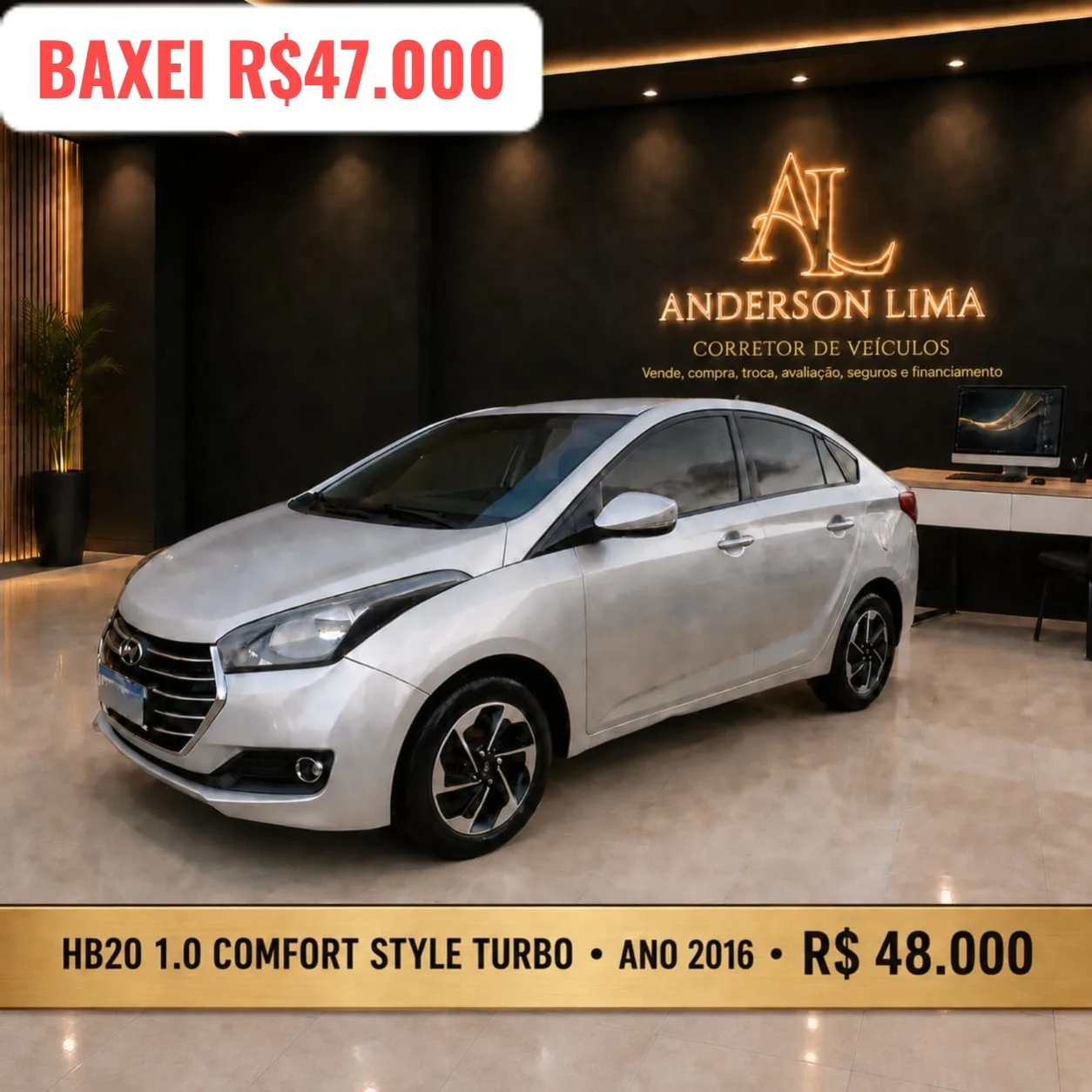Foto 1 de Hyundai HB20 1.0 Comfort Style Turbo 2016 à venda