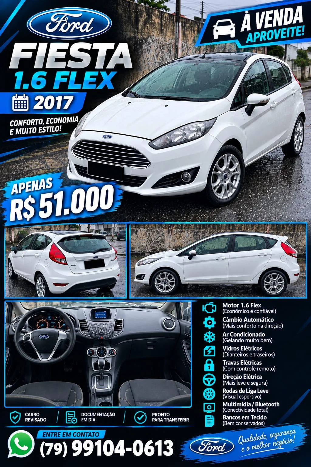 Foto 1 de Ford Fiesta 1.6 Flex 2017 à venda