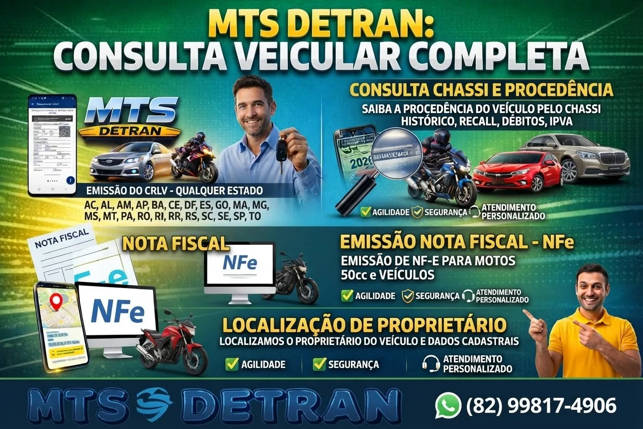 Foto do anúncio MTS Detran - Consulta Veicular Completa e Serviços