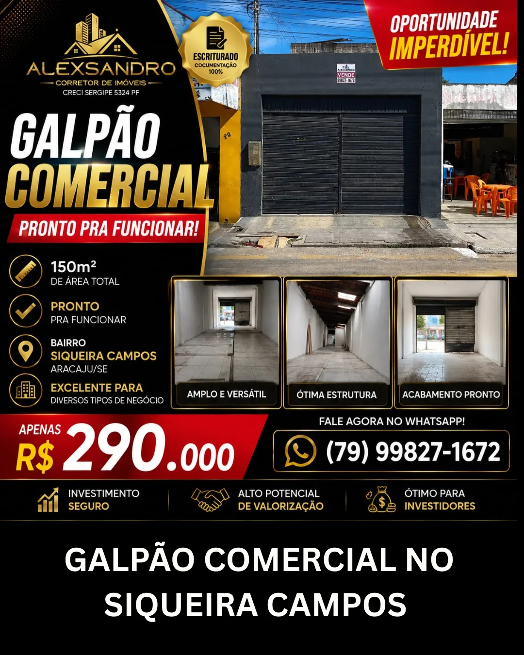 Foto 1 de GALPÃO COMERCIAL NO SIQUEIRA CAMPOS