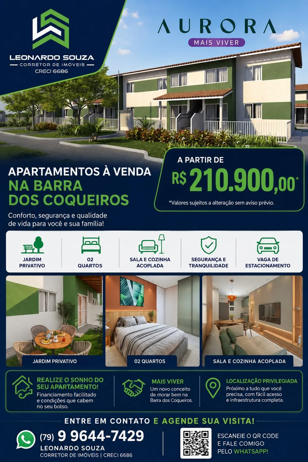 Foto do anúncio Apartamentos à venda no Aurora Mais Viver na Barra dos Coqueiros