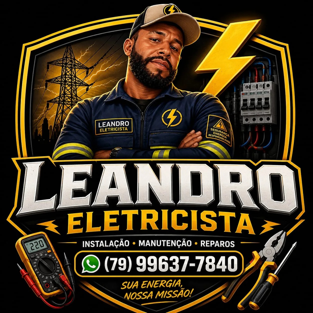 Foto 1 de Serviços de Eletricista - Leandro Eletricista