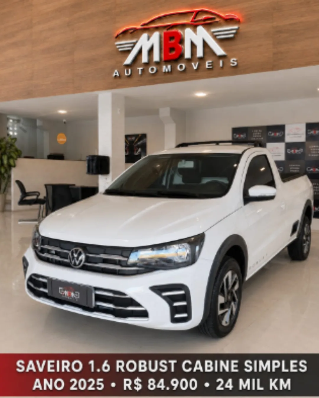 Foto 1 de Volkswagen Saveiro 1.6 Robust Cabine Simples 2025