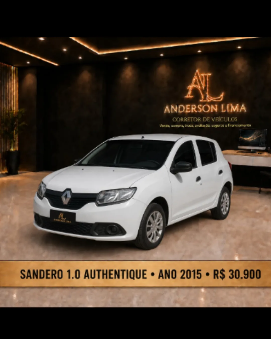 Foto 1 de Renault Sandero 1.0 Authentique 2015 à venda