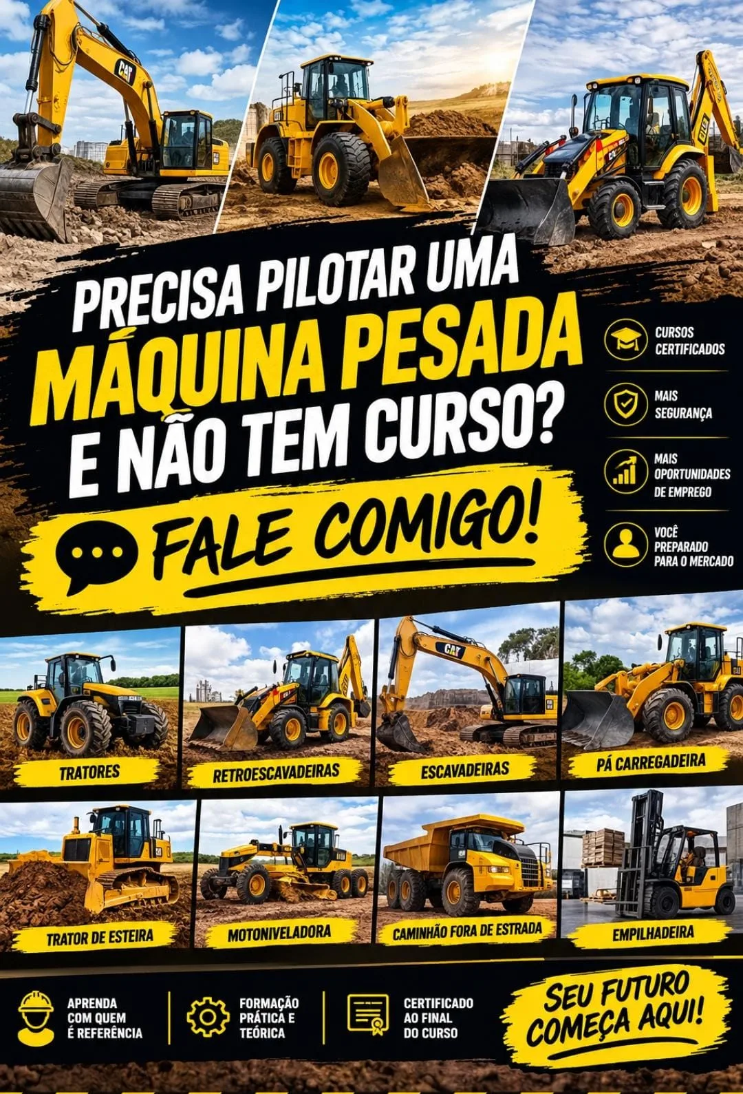 Foto 1 de Curso e Formação para Operador de Máquinas Pesadas