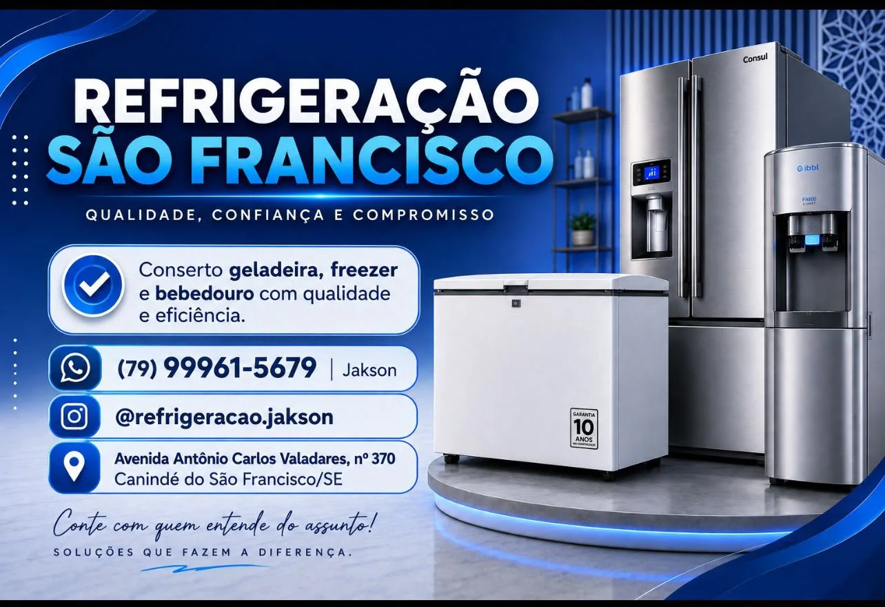 Foto do anúncio Serviços de Conserto de Geladeira, Freezer e Bebedouro - Refrigeração São Francisco