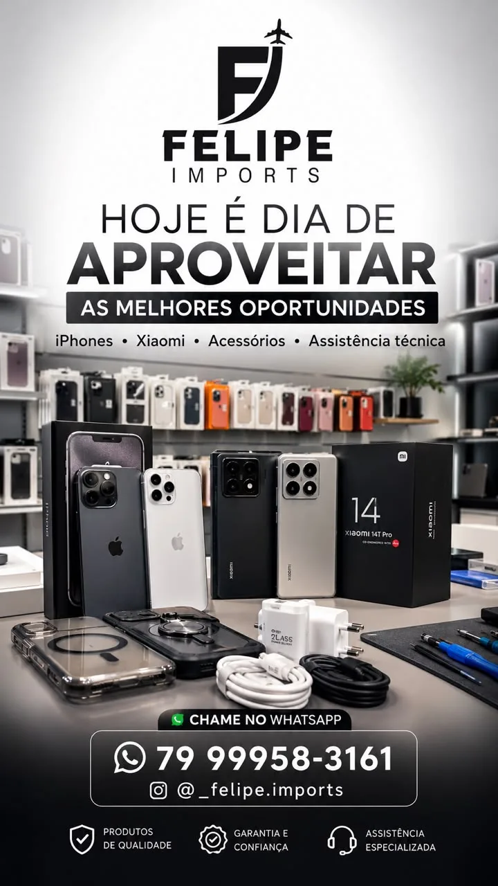 Foto do anúncio Felipe Imports - iPhones, Xiaomi, Acessórios e Assistência Técnica