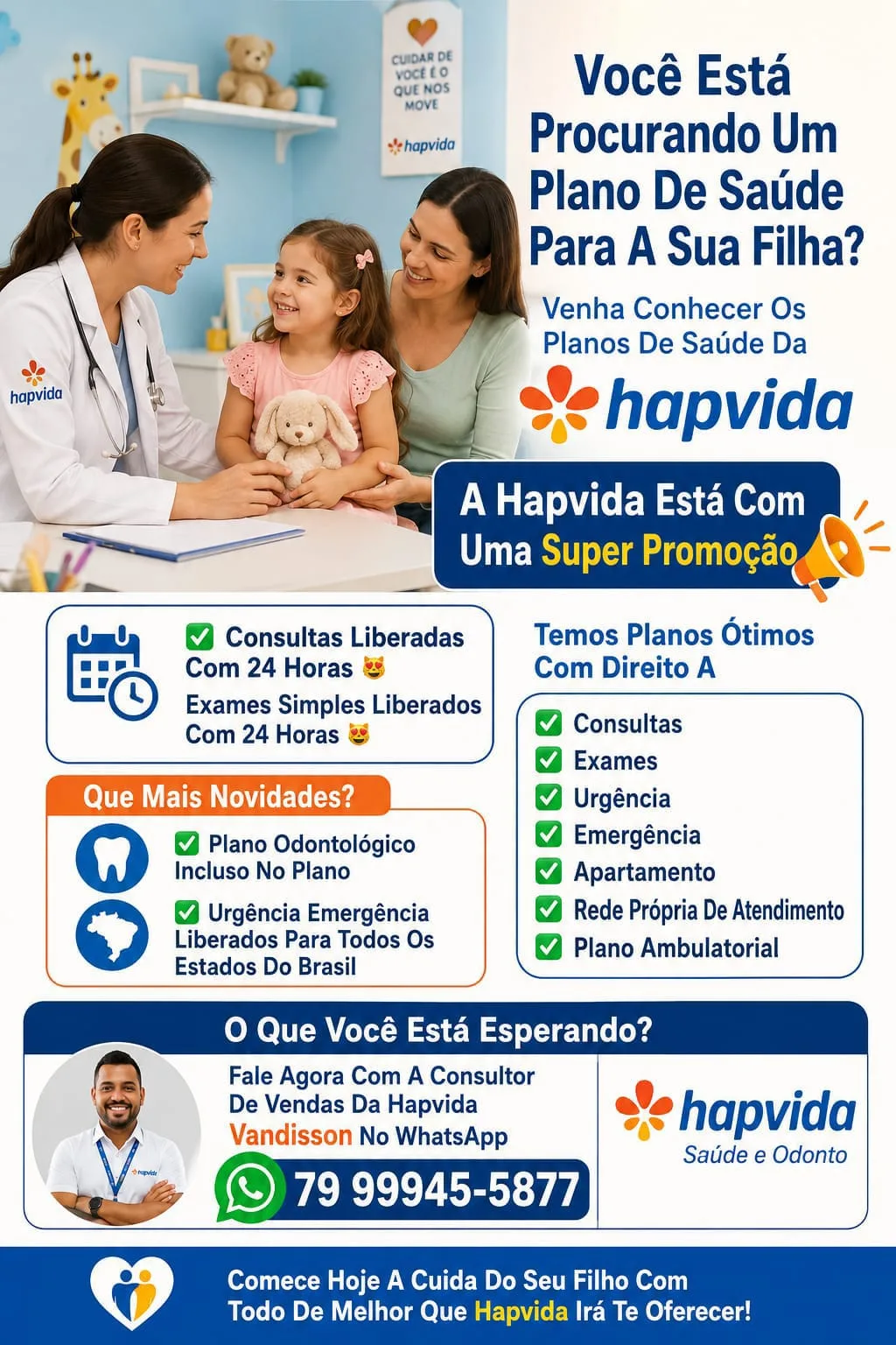 Foto 1 de Plano de Saúde e Odonto Hapvida