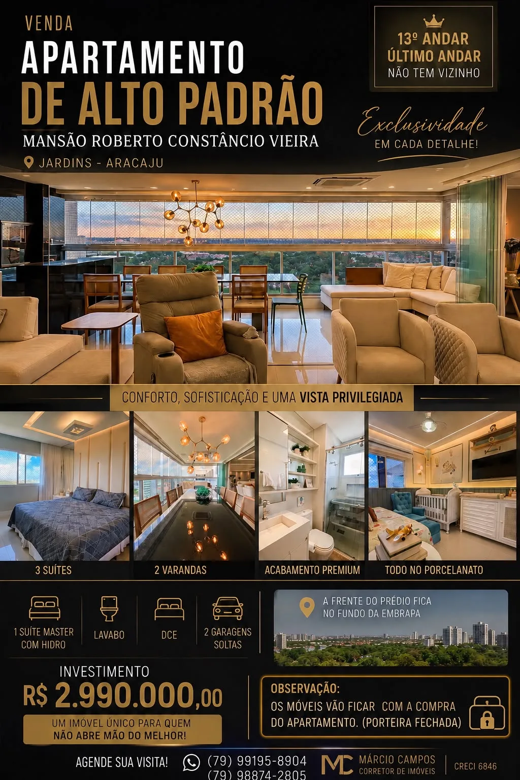 Foto do anúncio Apartamento de Alto Padrão Mansão Roberto Constâncio Vieira no Jardins