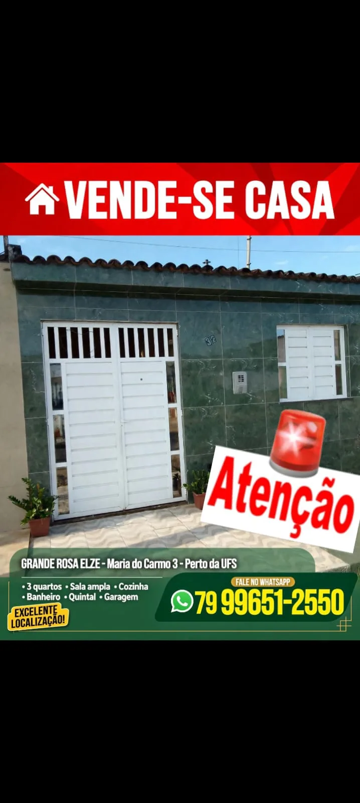 Foto 1 de Casa com 3 quartos à venda no Grande Rosa Elze