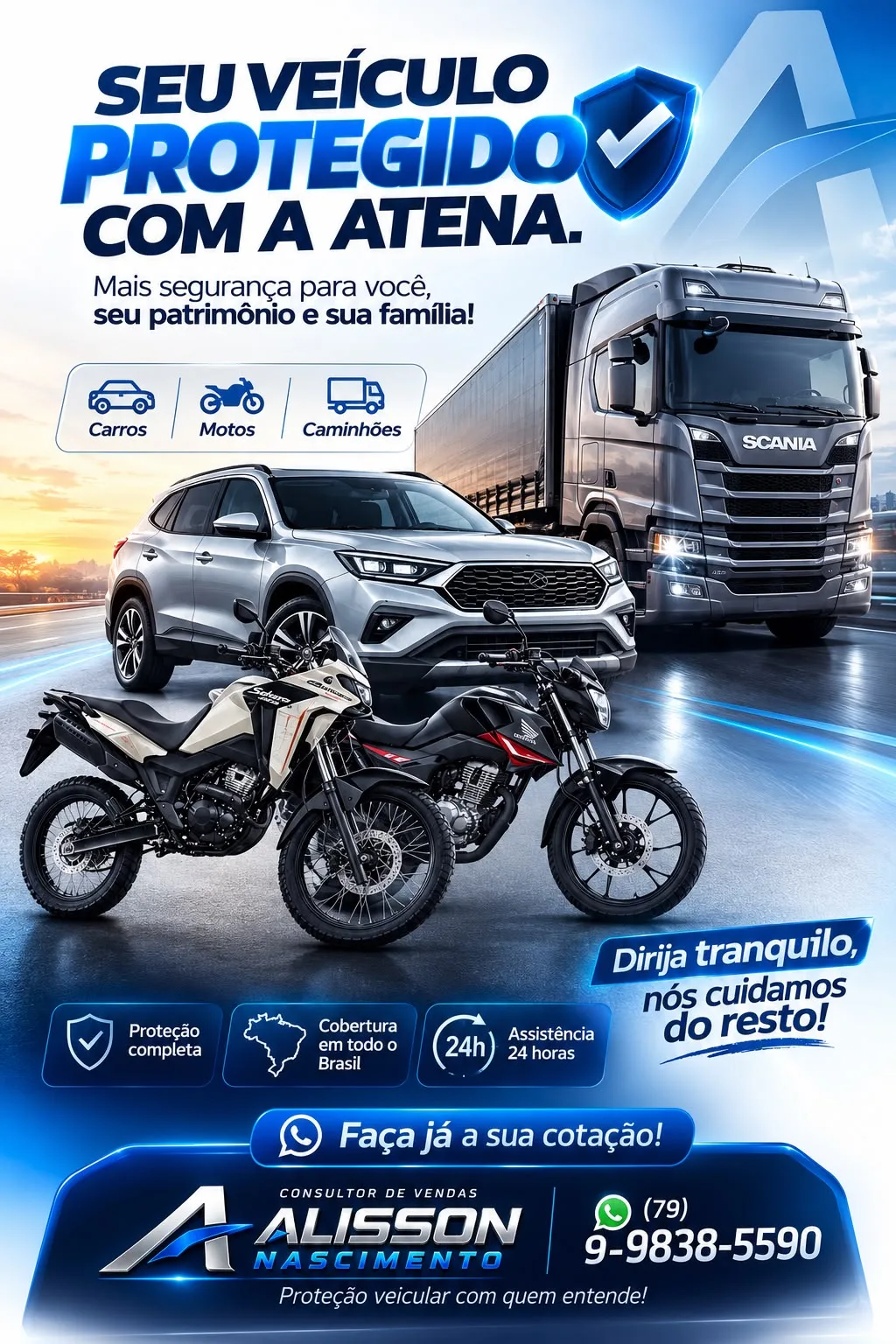 Foto 1 de Proteção Veicular Atena - Consultor Alisson Nascimento