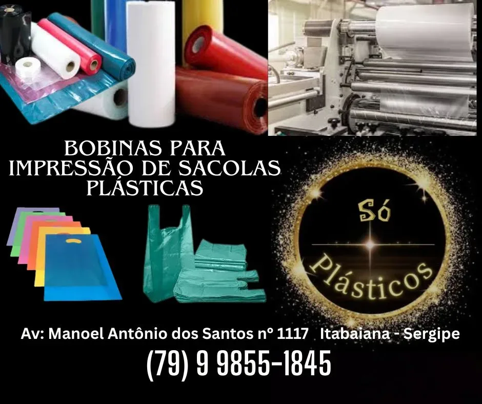 Foto do anúncio Bobinas e Sacolas Plásticas Personalizadas - Só Plásticos