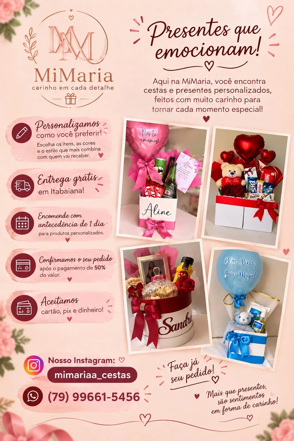 Foto 1 de Cestas e Presentes Personalizados - MiMaria