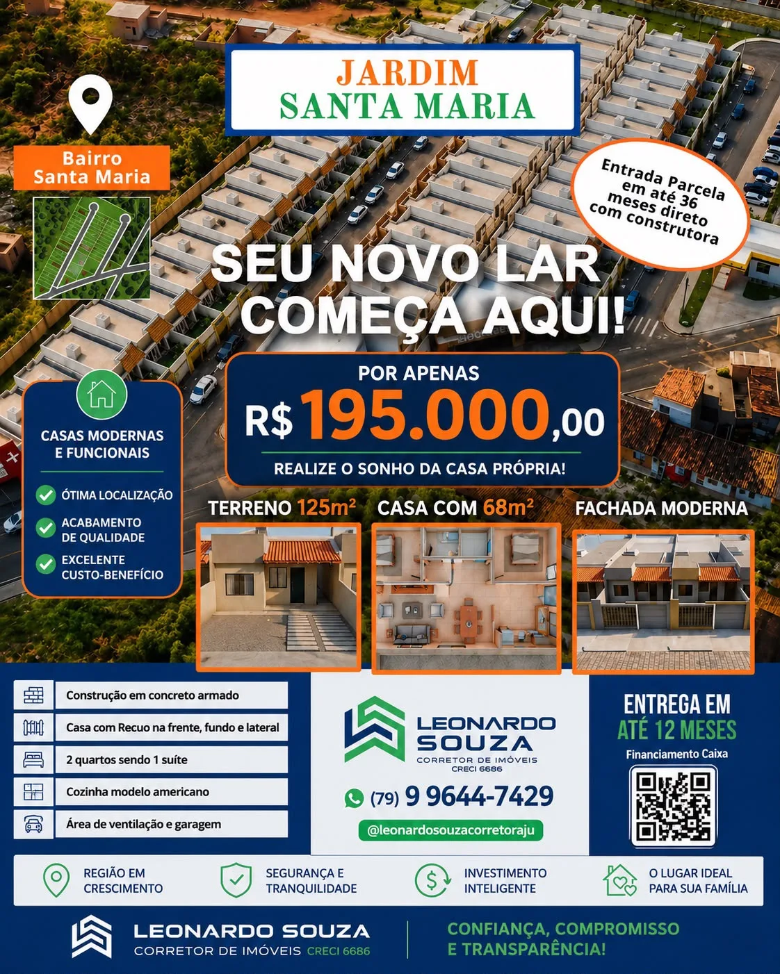Foto do anúncio Casa à venda no Jardim Santa Maria - 2 quartos sendo 1 suíte