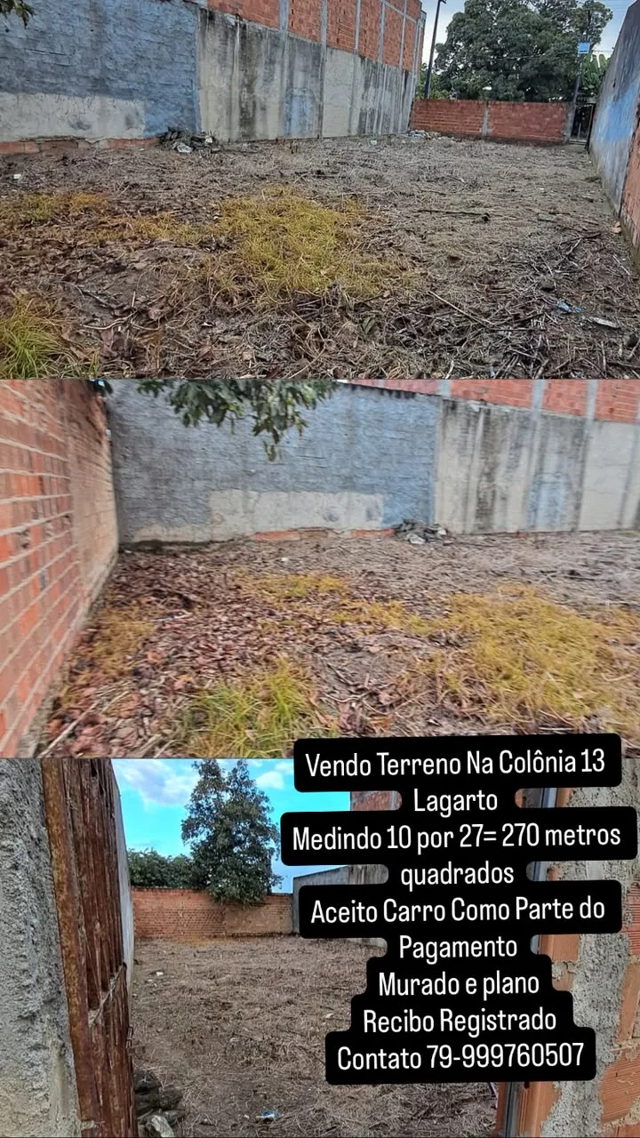 Foto 1 de Terreno à venda na Colônia 13 em Lagarto