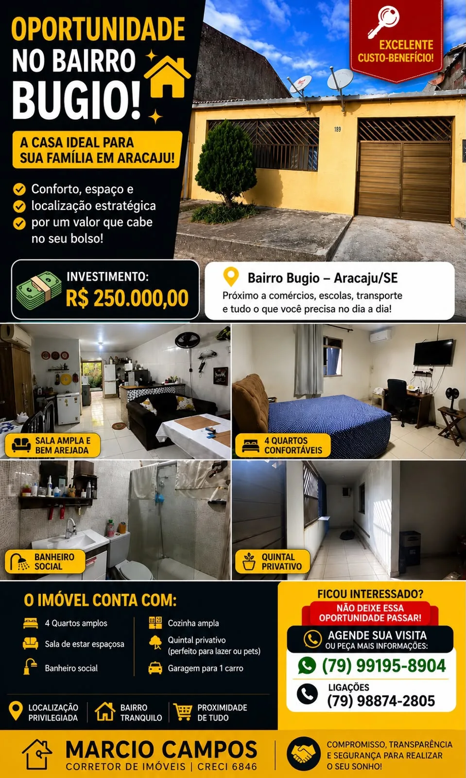 Foto 1 de Casa à venda com 4 quartos no Bairro Bugio