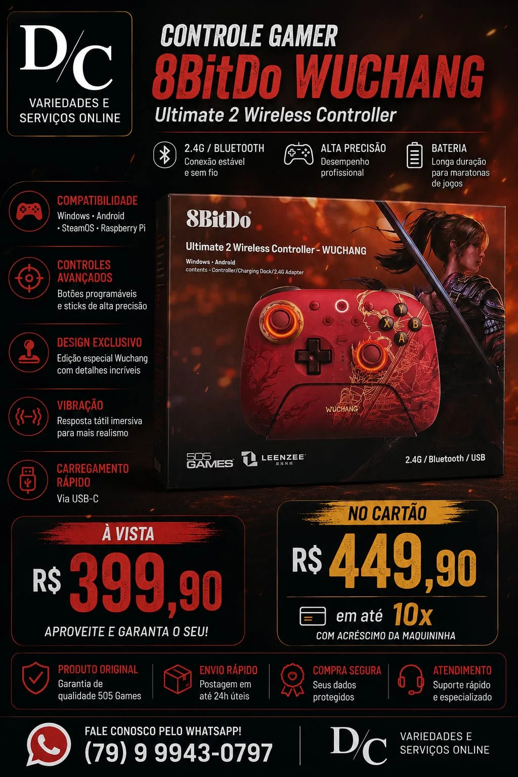 Foto do anúncio CONTOLE GAMER