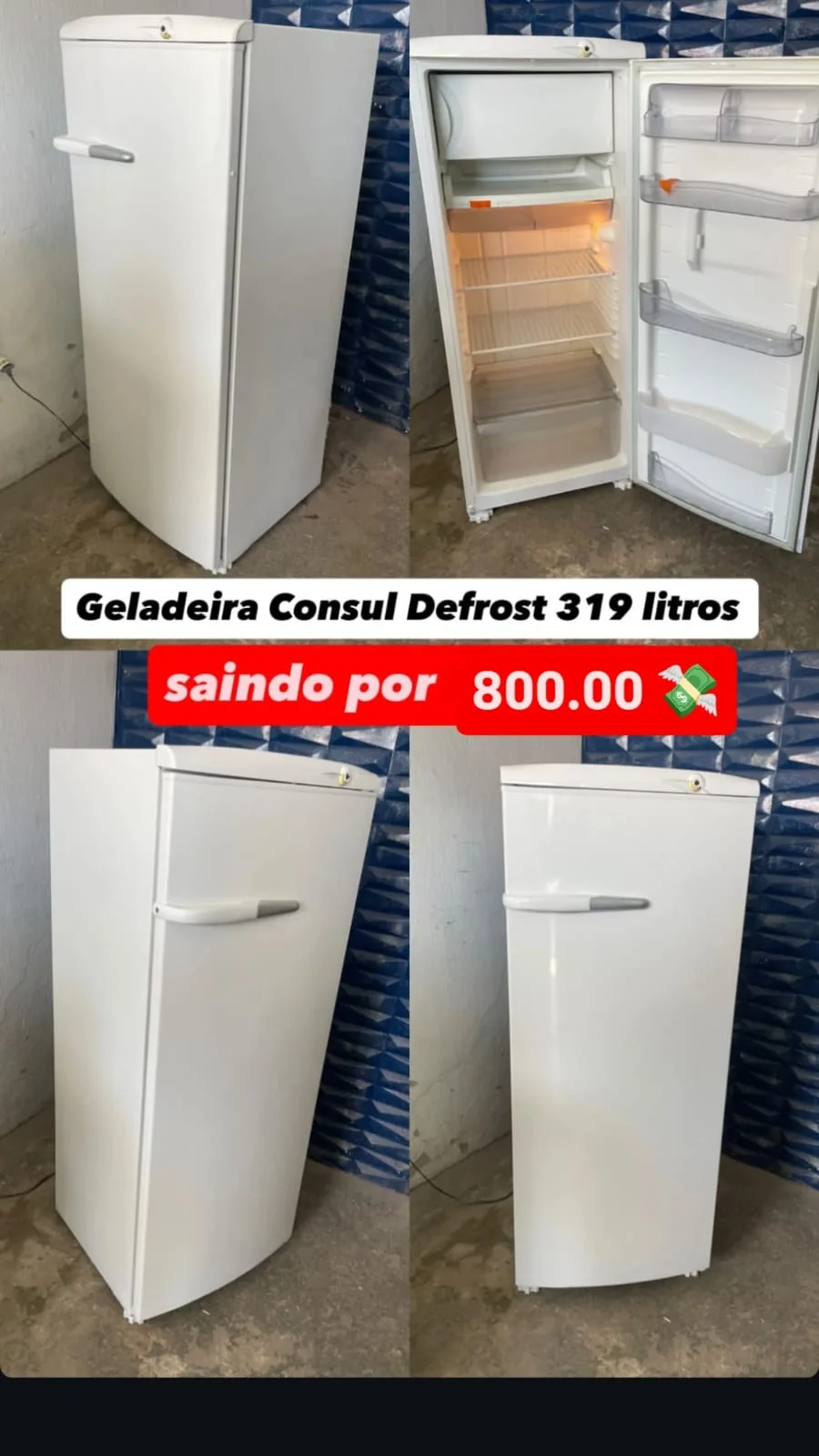Foto 1 de Geladeira Consul Defrost 319 Litros