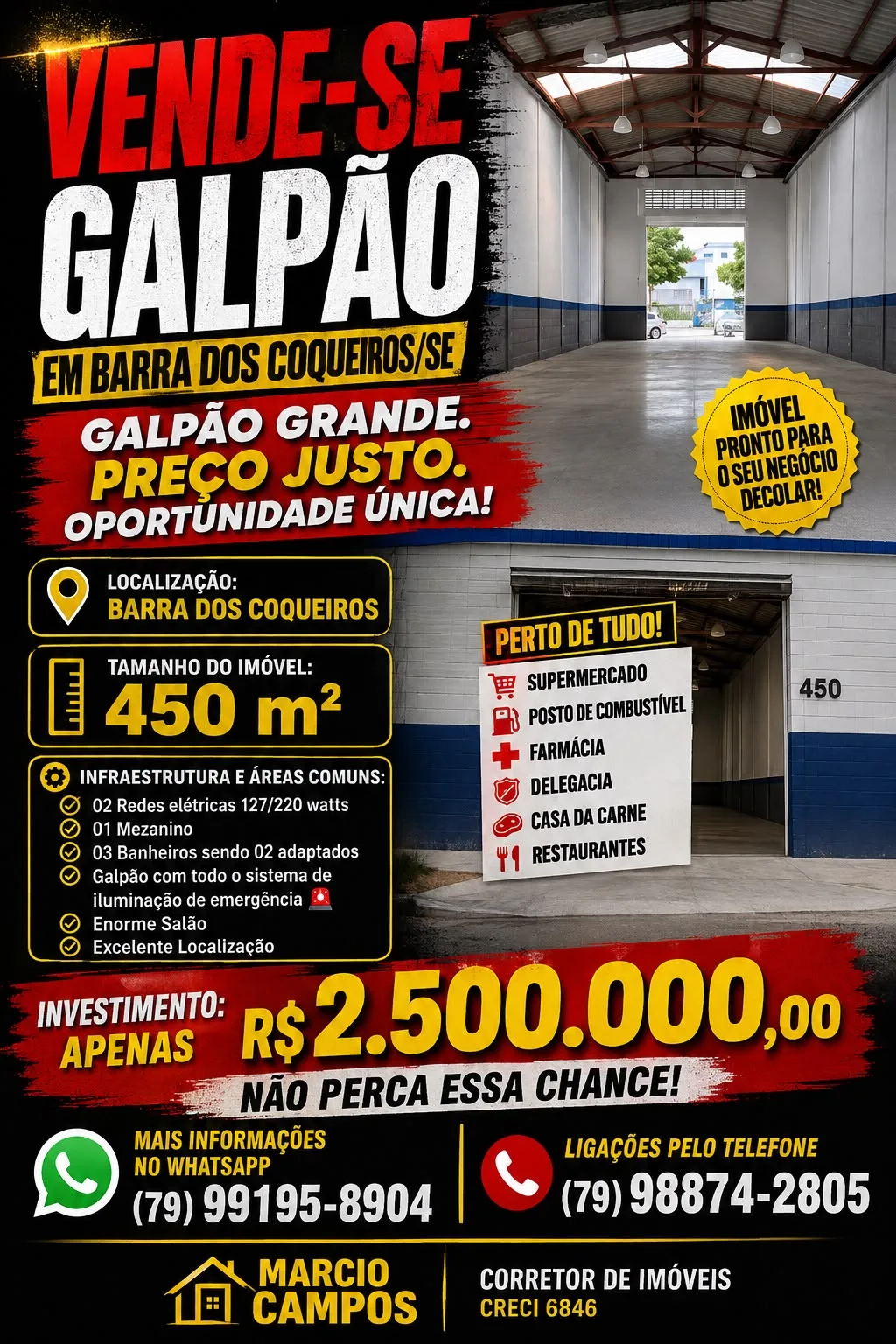 Foto 1 de Vende-se Galpão em Barra dos Coqueiros