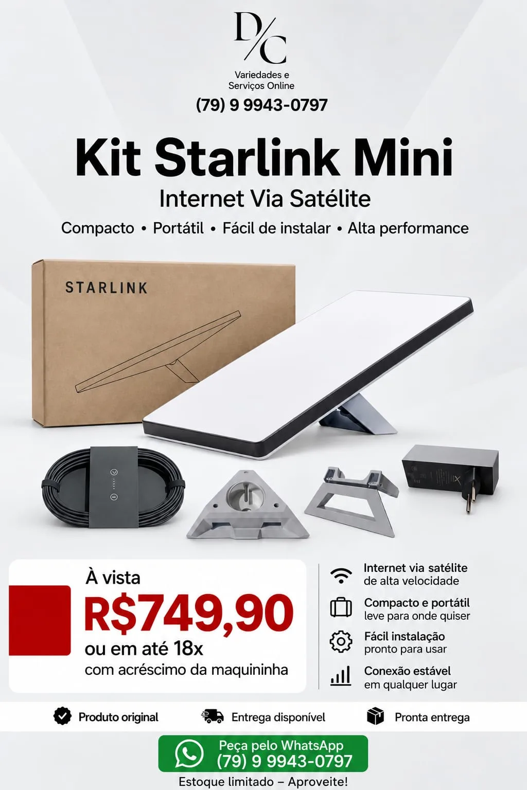 Foto do anúncio KIT STARLINK MINI