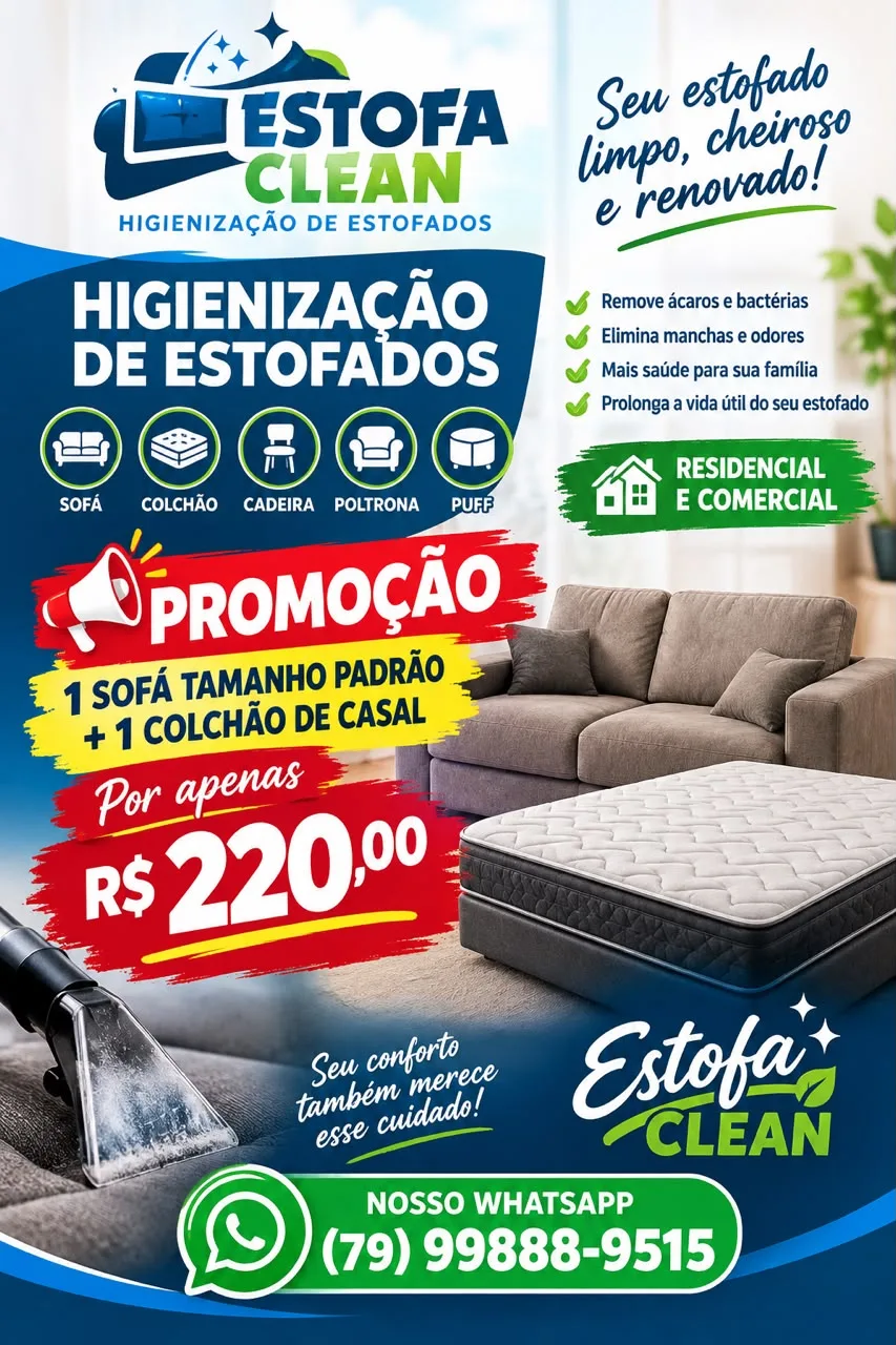 Foto 1 de Higienização de Estofados - Estofa Clean