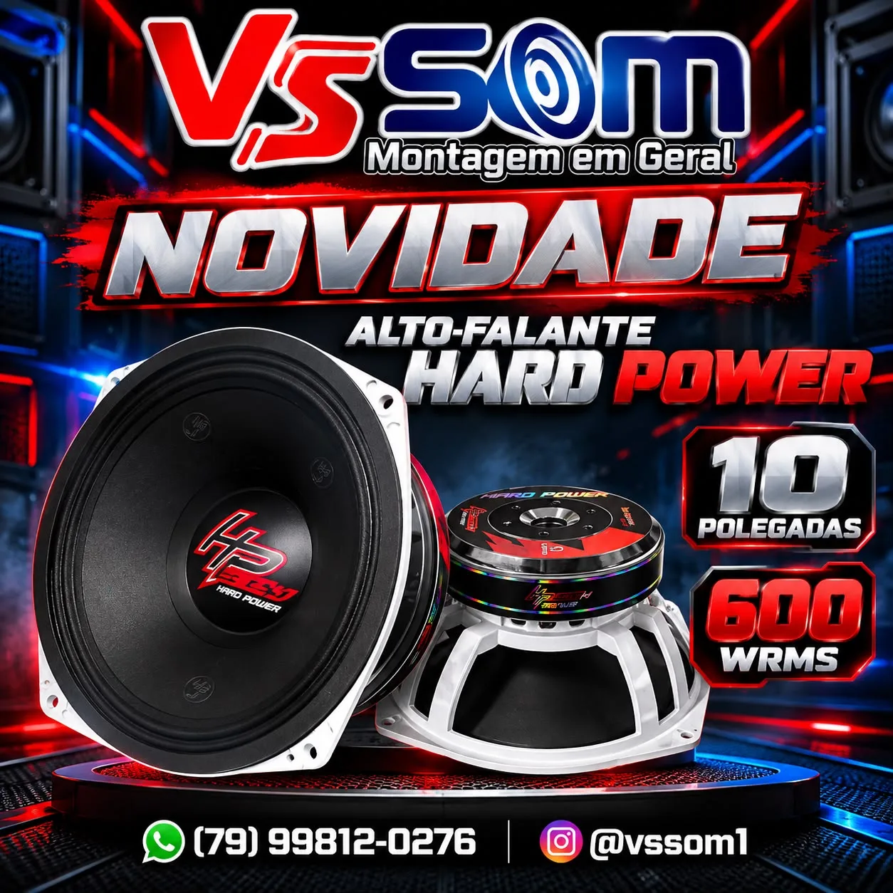 Foto 1 de Alto-Falante Hard Power 10 Polegadas 600 WRMS